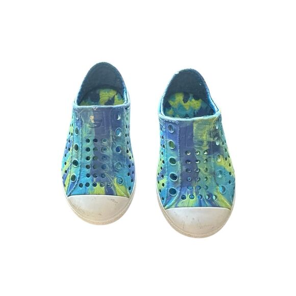 Skechers Guzman slip on sz 6 boys blue green water shoes - Picture 1 of 6